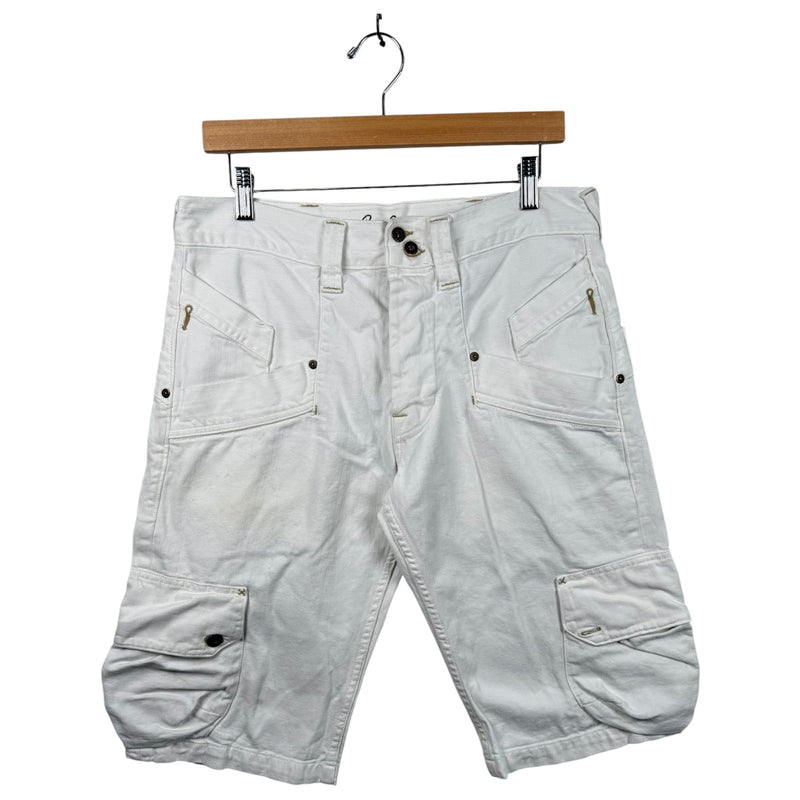 Vintage Pepe Jeans Cargo Tactical Straight Leg Denim Shorts 34
