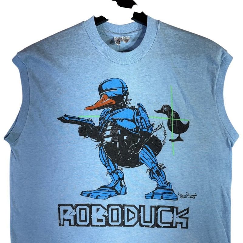Vintage Roboduck Parody 80s Sci-Fi Tank Muscle Tee