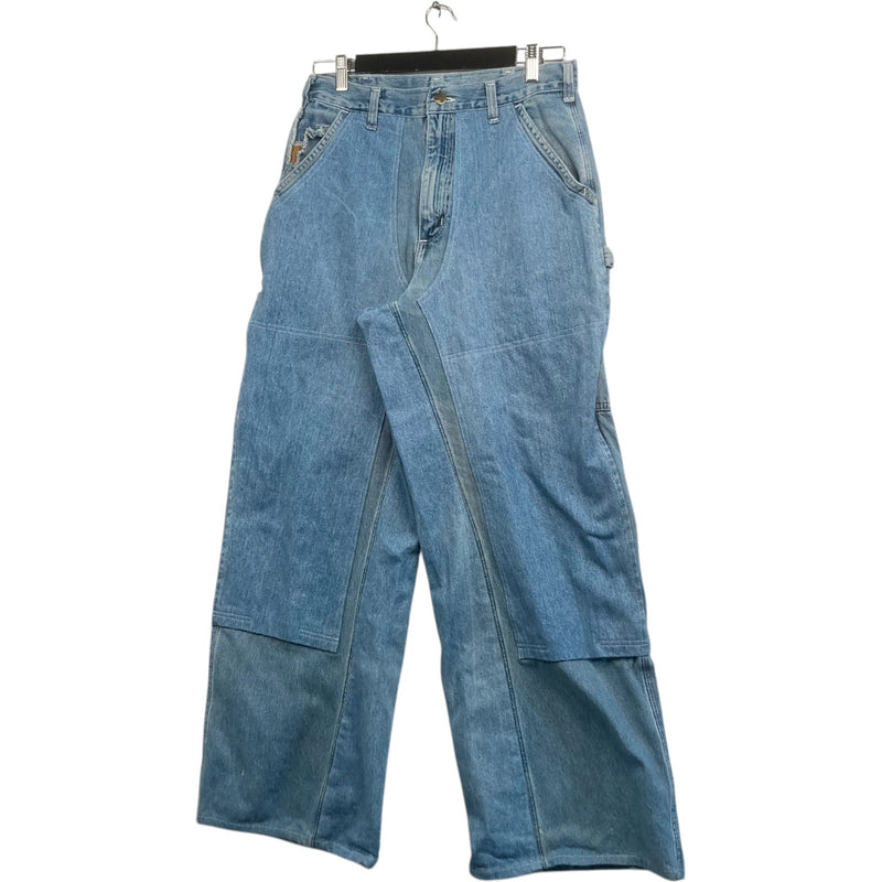 Vintage Cut & Sew Carhartt Denim Carpenter Pants 32 x 34
