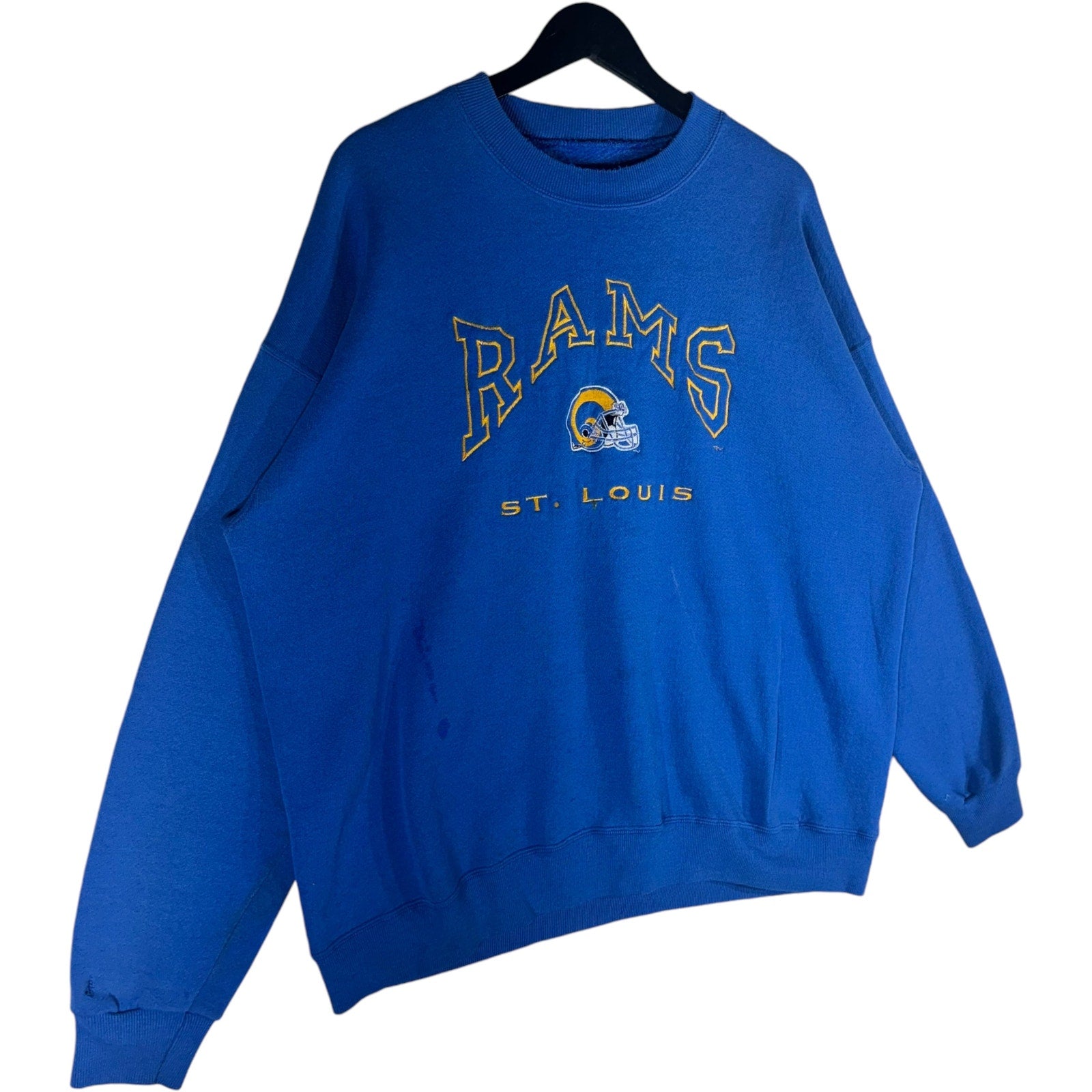 Vintage NFL St. Louis Rams Embroidered Crewneck