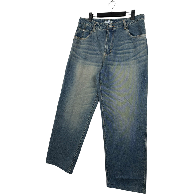 Vintage Blue Force Wide Leg Denim Jeans 34x28