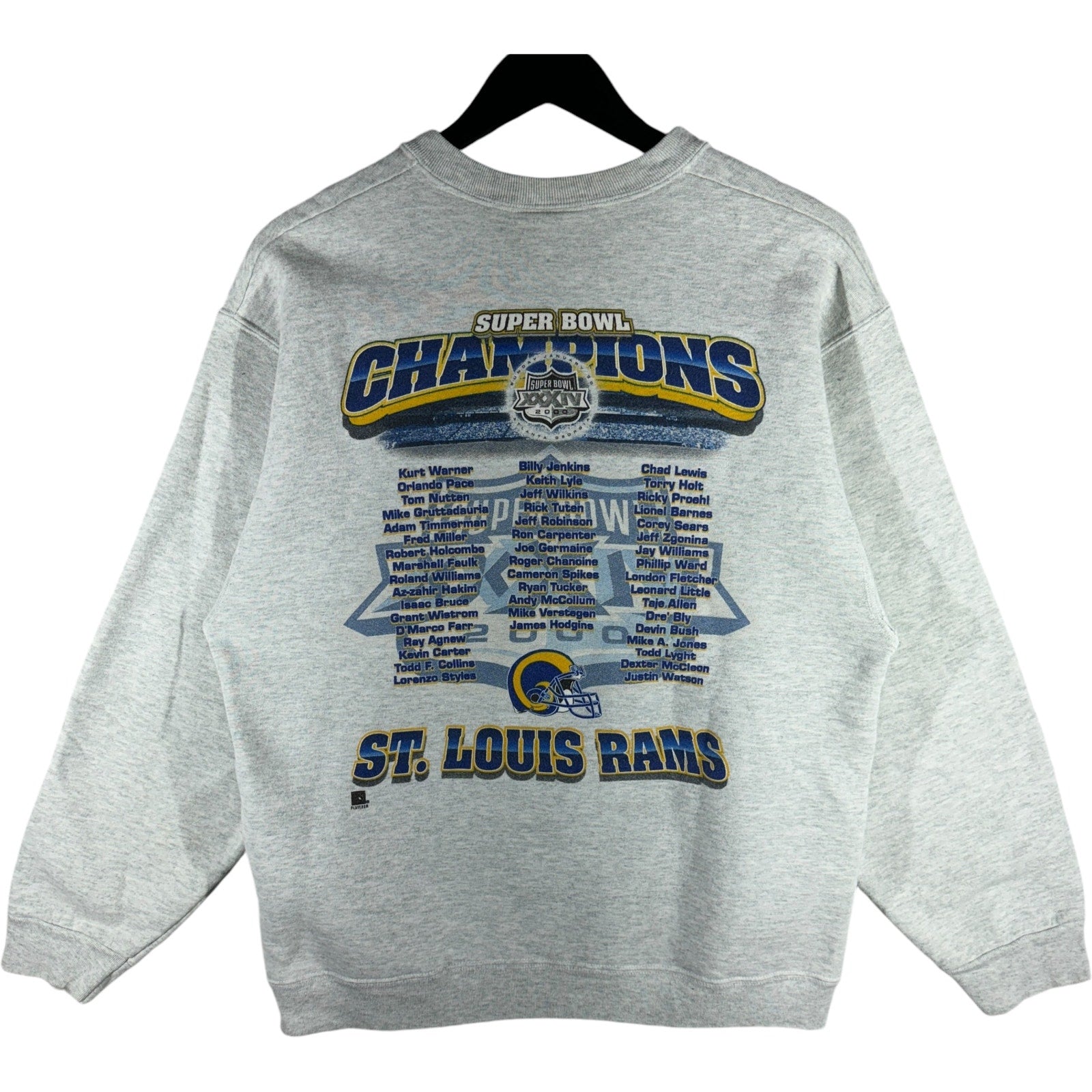 Vintage St. Louis Rams Superbowl 34 Champions Crewneck