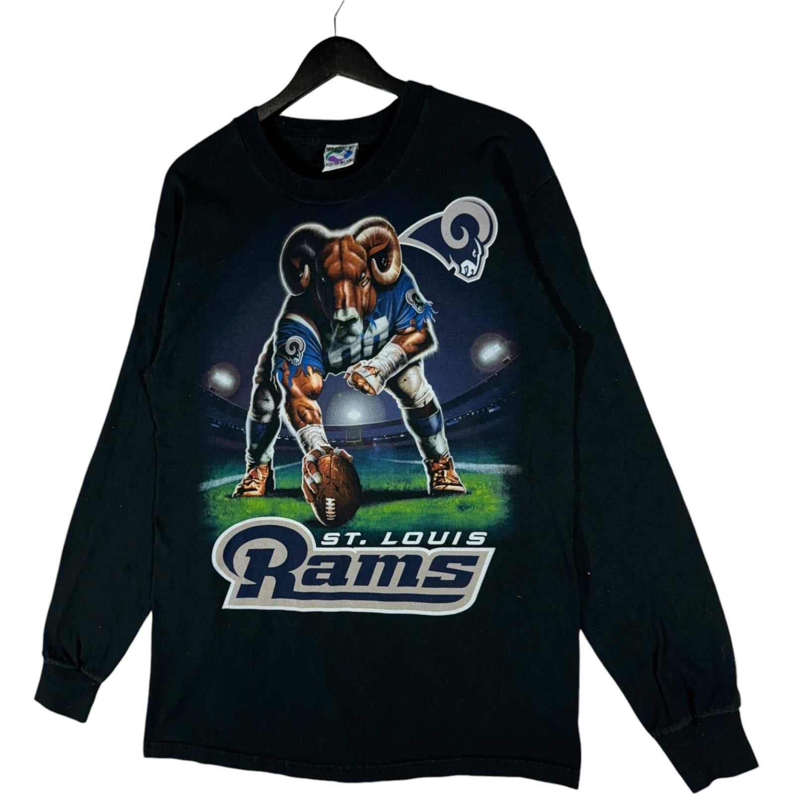 Vintage Liquid Blue St. Louis Rams NFL Long Sleeve 90s