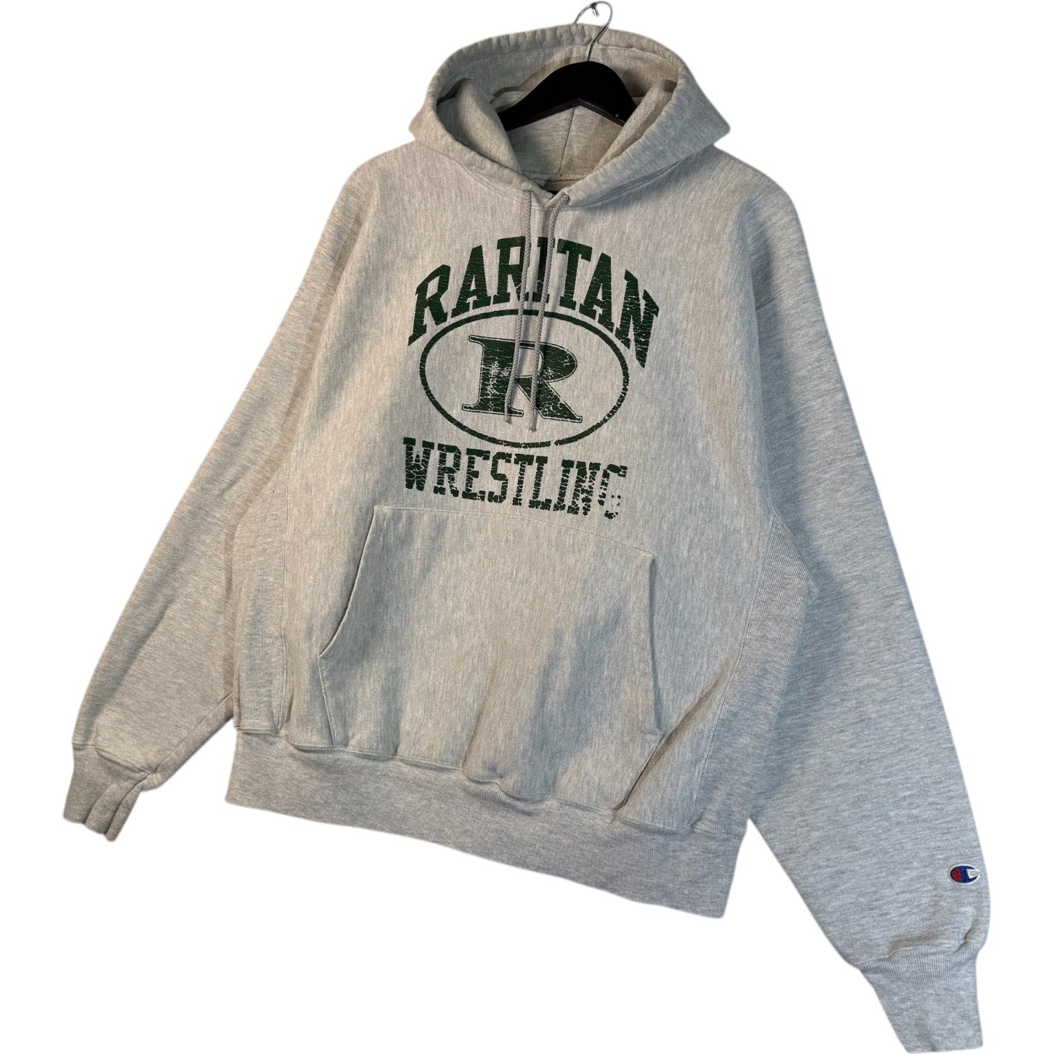 Vintage Champion Reverse Weave Raritan Wrestling Hoodie