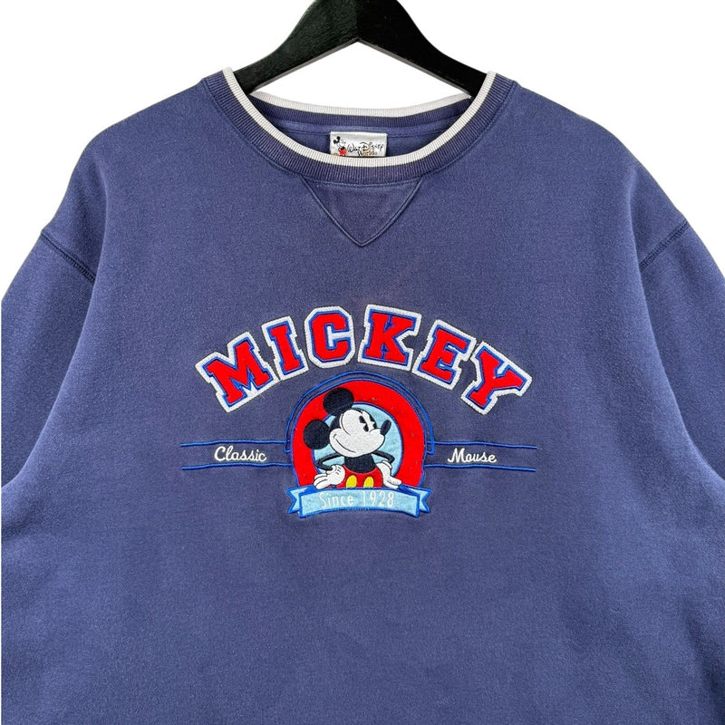 Vintage Disney Mickey Mouse Embroidered Crewneck