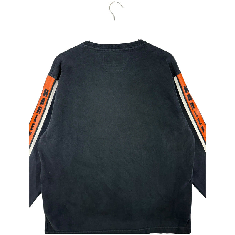 Vintage Harley Davidson Motorcycle Biker Long Sleeve Sweatshirt