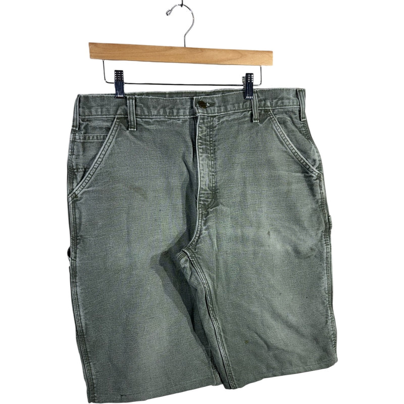 Vintage Carhartt Dungaree Fit Lined Carpenter Shorts 36