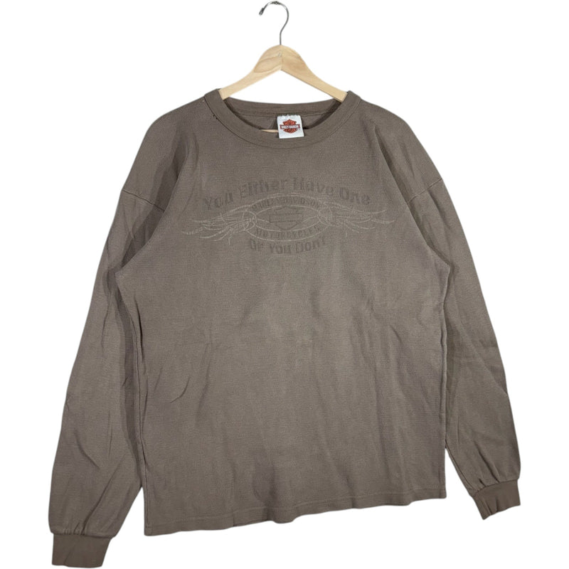Vintage Harley Davidson Dallas "You Either Have One Or You Don't"  Long Sleeve