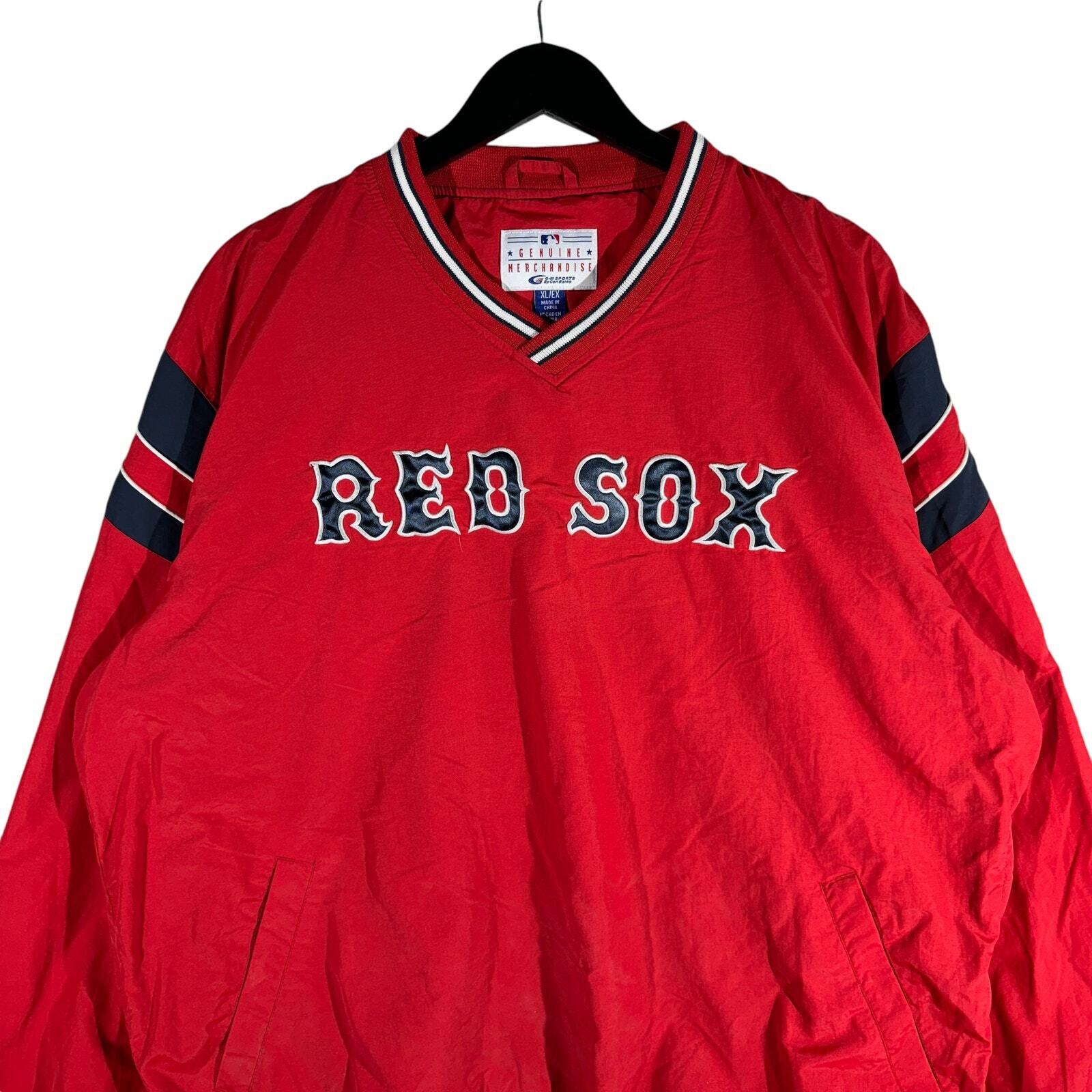 Vintage Boston Red Sox Logo Pullover Windbreaker