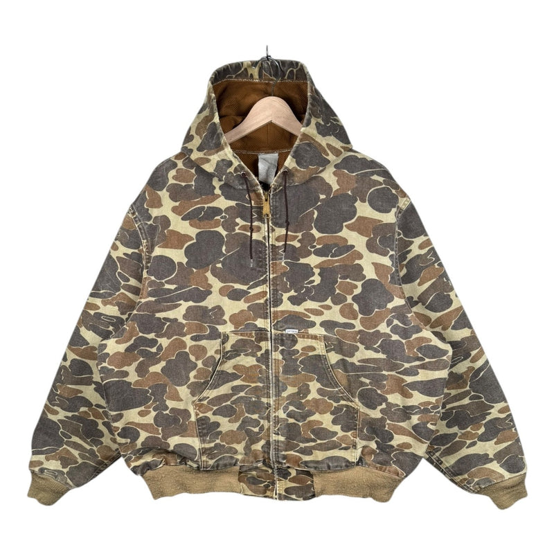 Vintage Carhartt Camo Thermal Lined Full Zip Hoodie