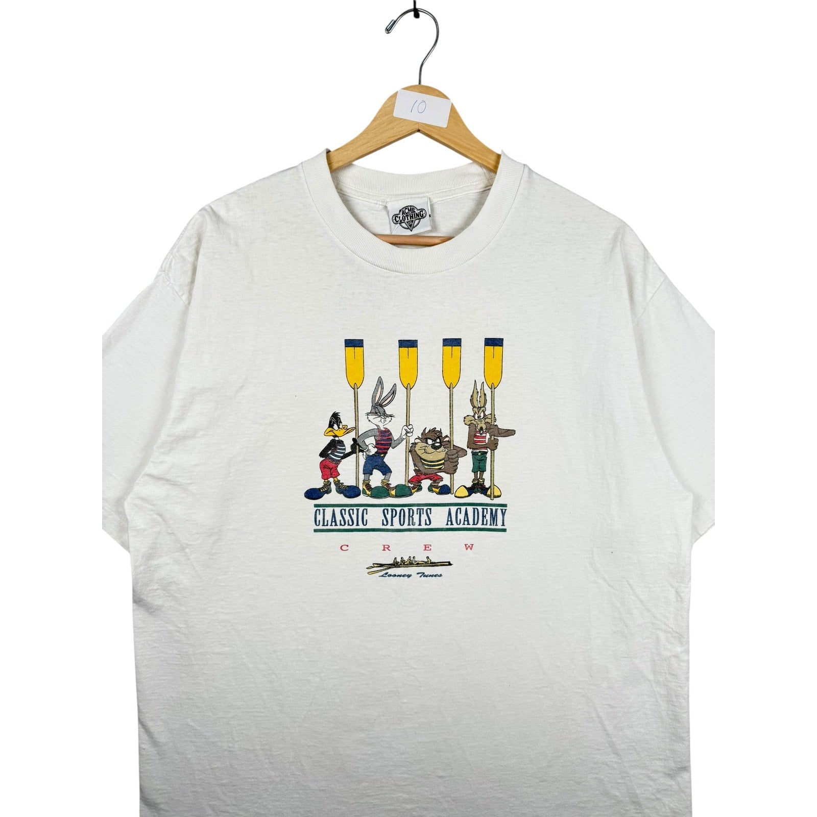 Vintage Looney Tunes Classic Sports Academy Crew T-Shirt