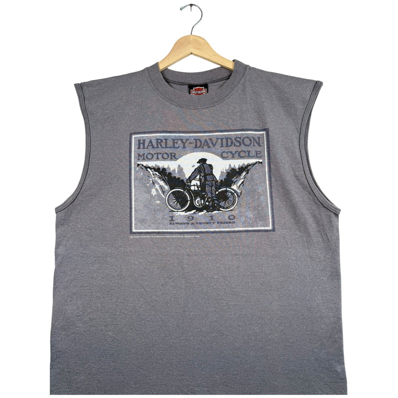 Vintage Harley Davidson 1910 Graphic Muscle Tee
