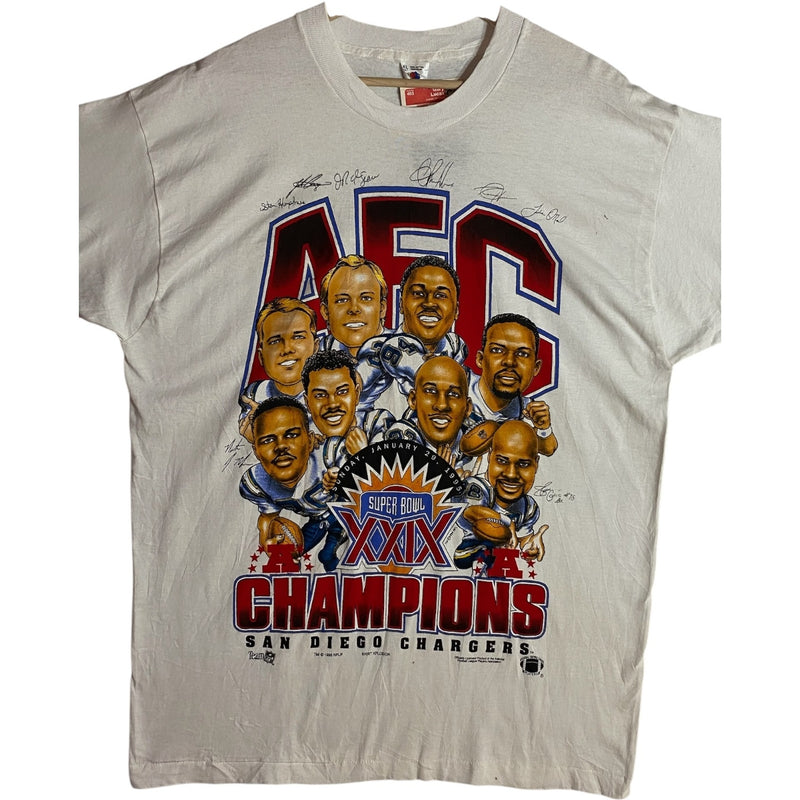 Vintage San Diego Chargers Super Bowl XXIX NFL T-Shirt