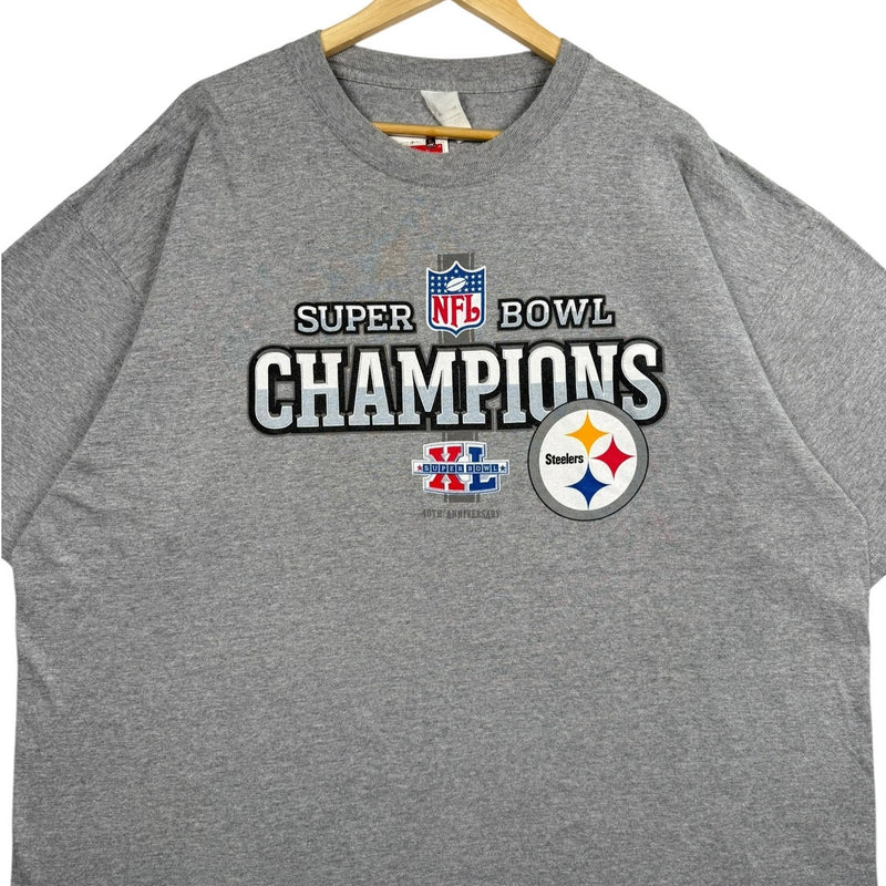 Vintage Pittsburgh Steelers Super Bowl XL Champions NFL T-Shirt