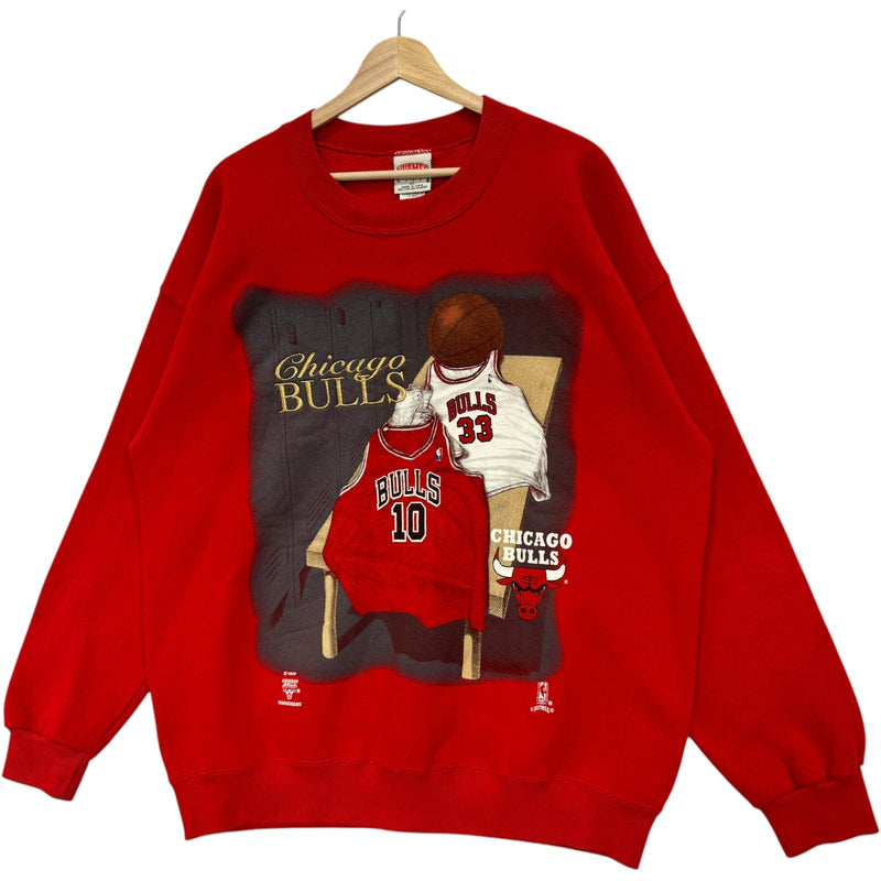 Vintage Nutmeg Chicago Bulls Locker Room Graphic Crewneck