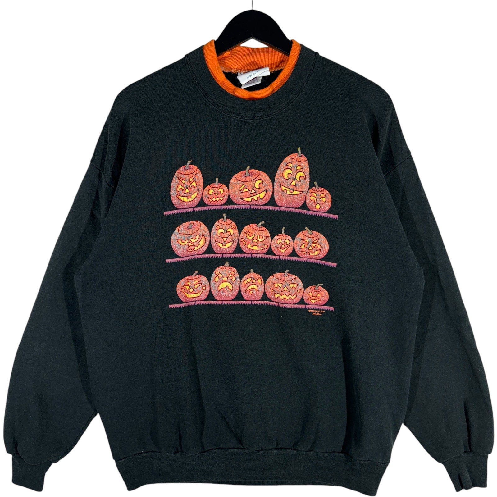 Vintage Pumpkins Halloween Crewneck