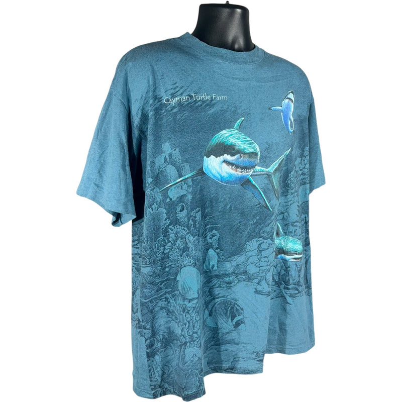 Vintage Sharks AOP Nature Tee