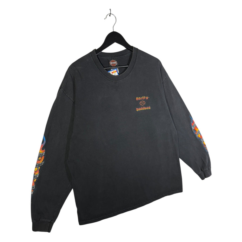 Vintage Harley Davidson Roughrider Minot ND Long Sleeve T-Shirt