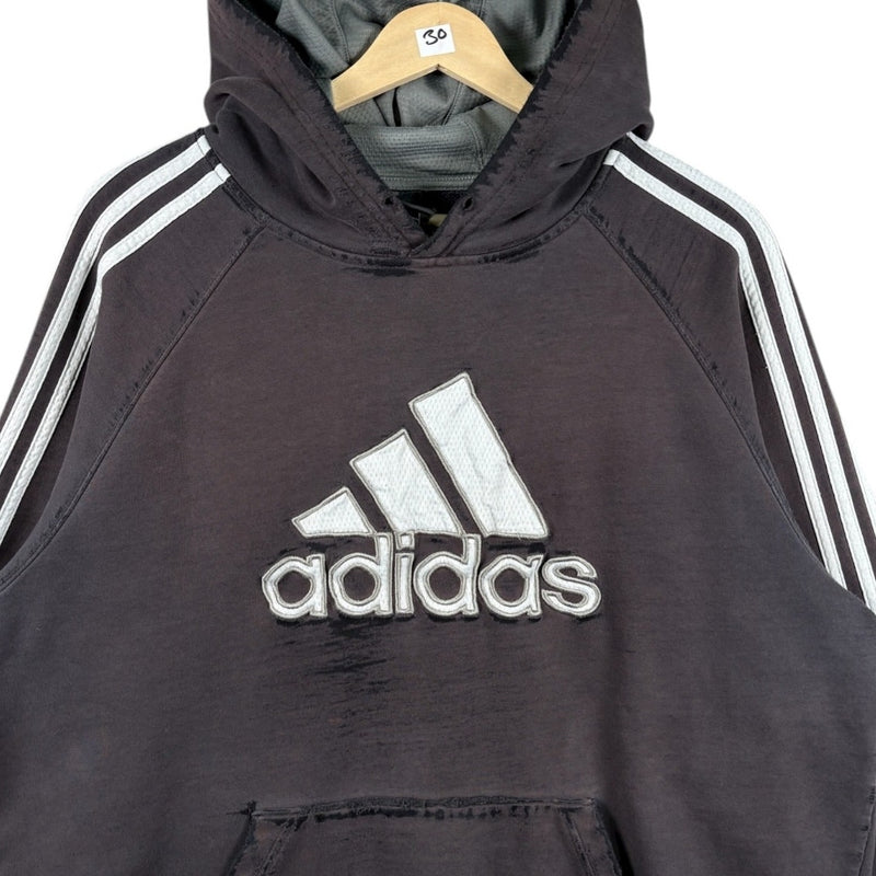 Vintage Adidas Trefoil Stripes Hoodie