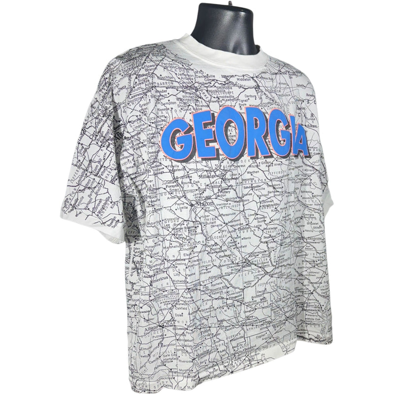 Vintage Georgia State Map AOP Tee