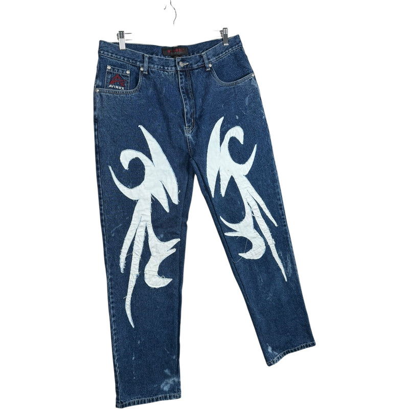 Vintage Avirex Straight Leg Denim Jeans 36