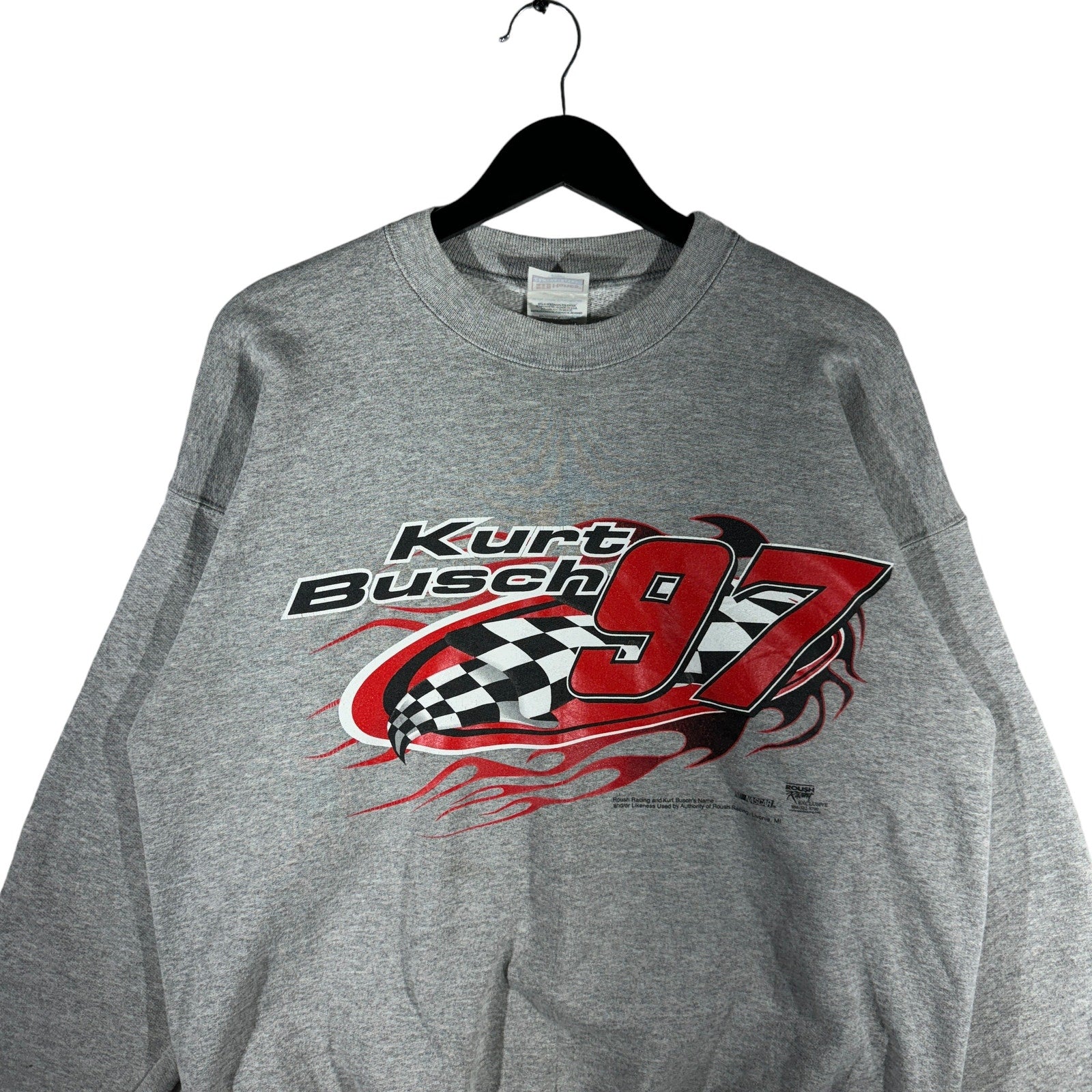 Vintage NASCAR Kurt Busch Racing Crewneck