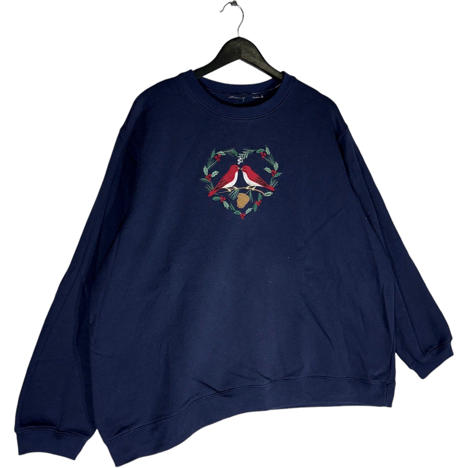 Vintage Love Birds Mistletoe Crewneck 90s