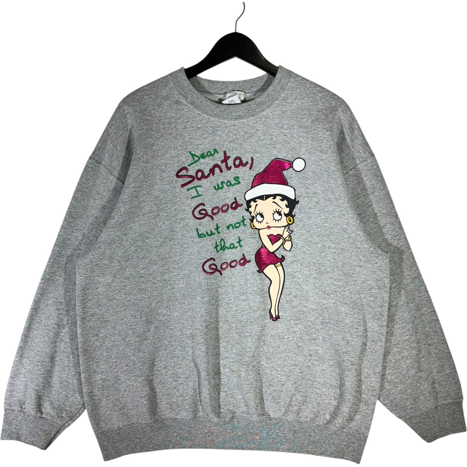 Vintage Betty Boop "Dear Santa" Christmas Crewneck 2004