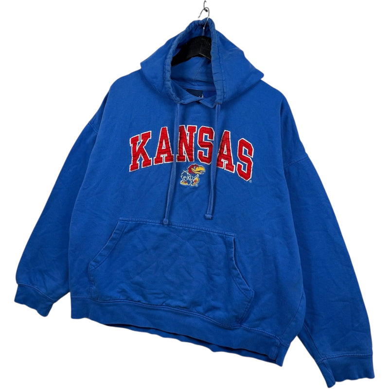 Vintage Kansas University Chest Spellout Hoodie