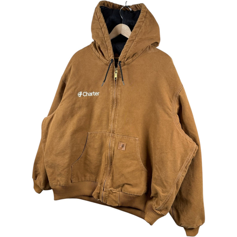 Vintage Carhartt Insulated Active Jac Hoodie Full Zip Jacket