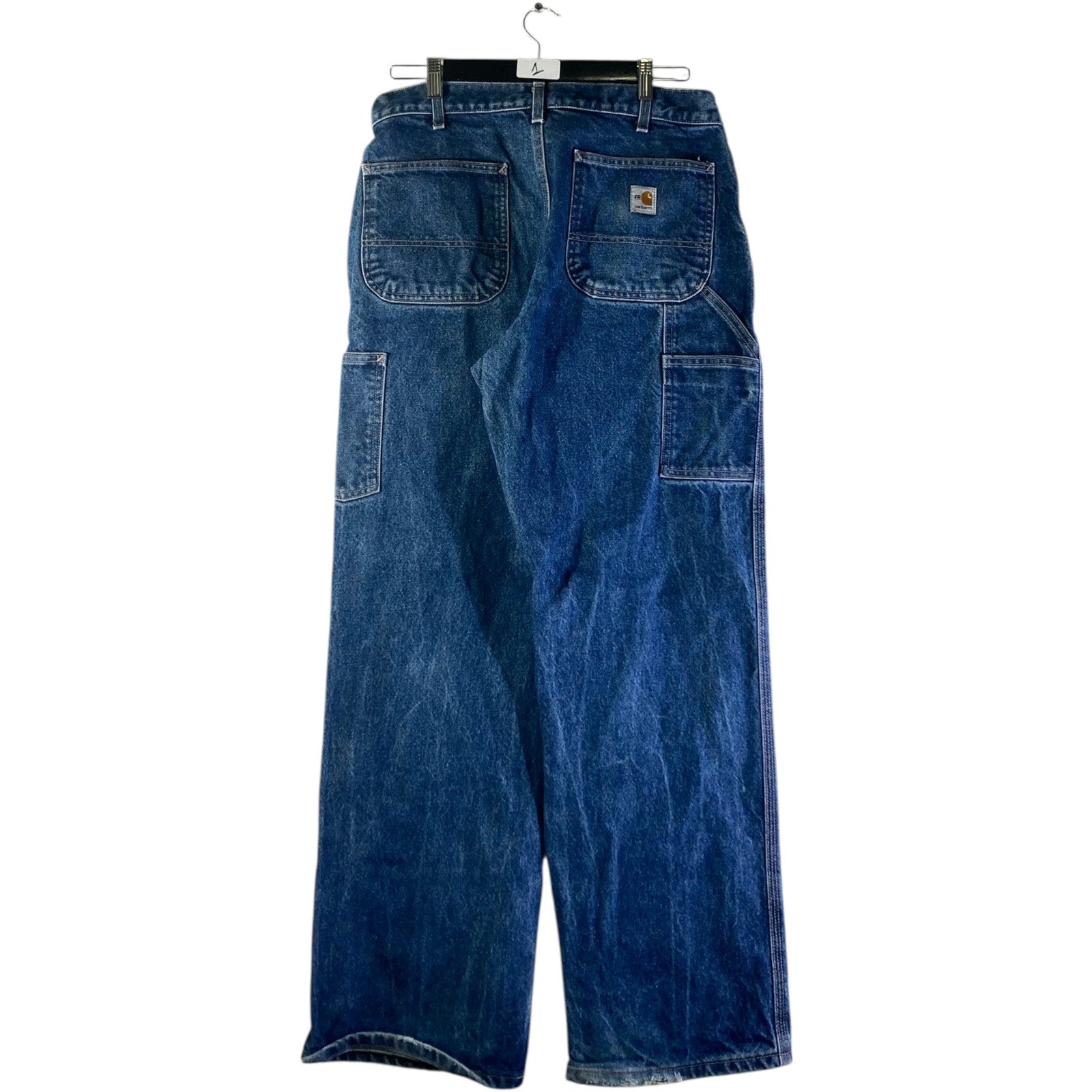 Vintage Carhartt Flame Resistant Carpenter Denim Jeans 34x32