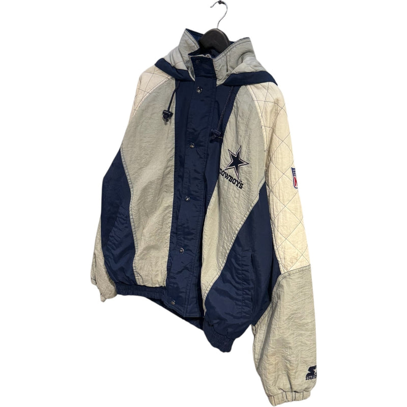 Vintage Starter Dallas Cowboys Logo NFL Puffer Jacket