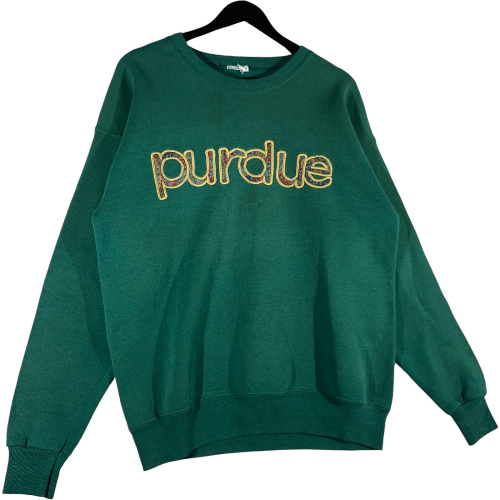 Vintage Purdue University Spellout Crewneck