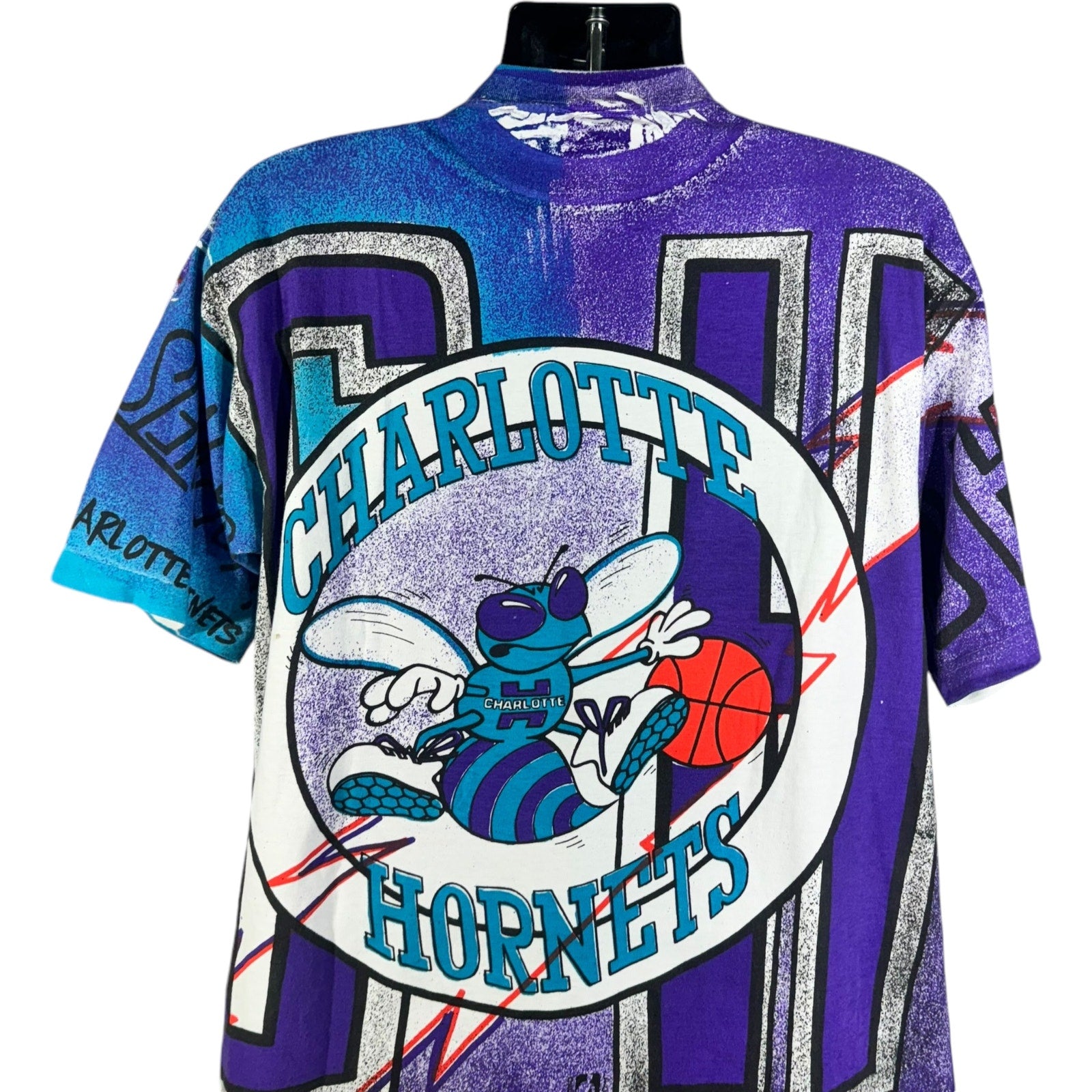 Vintage Charlotte Hornets AOP Tee