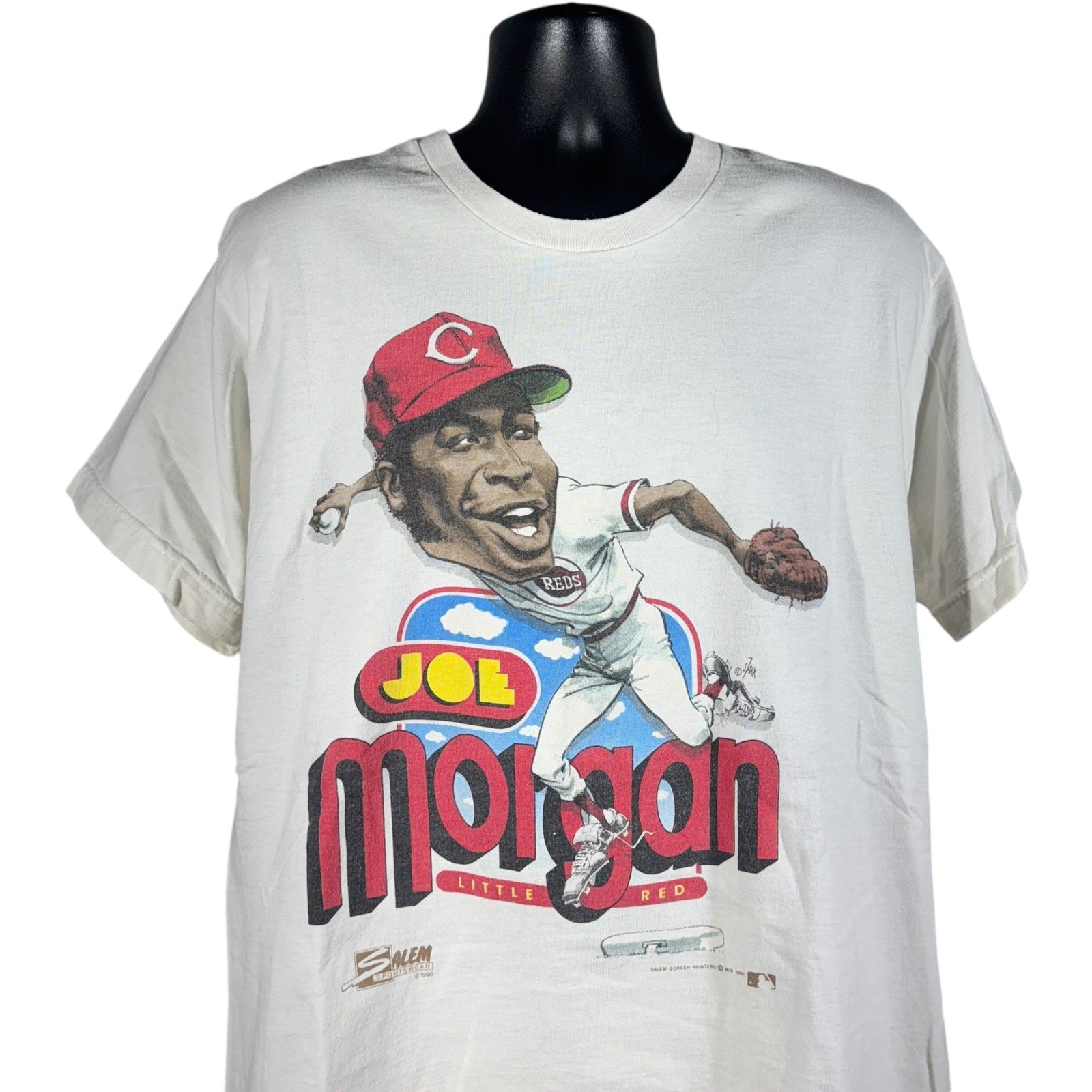 Vintage Cincinnati Reds "Joe Morgan" Caricature MLB Tee