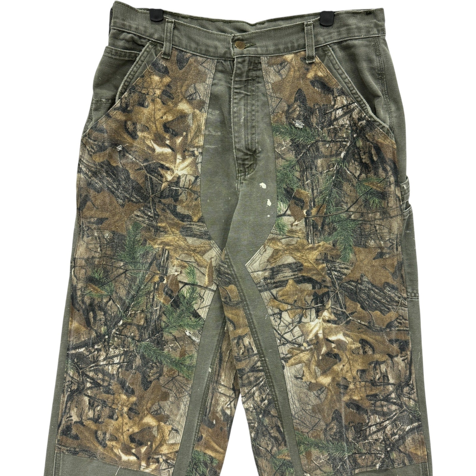 Vintage Carhartt Reworked Double Knee Carpenter Camo Pants