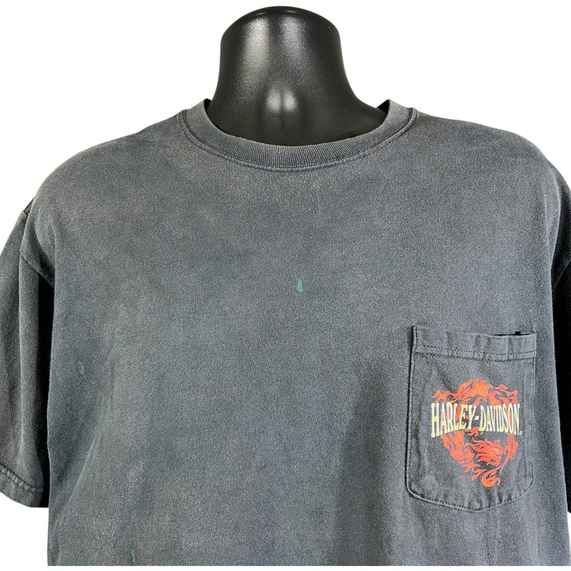 Vintage Harley Davidson "Thunder Tower" Pocket Tee