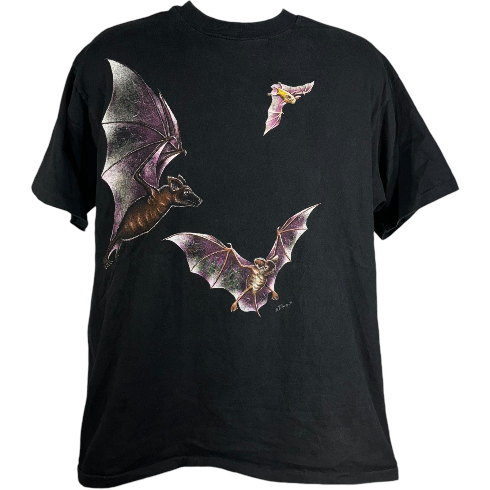 Vintage Flying Bats Nature Tee 90s