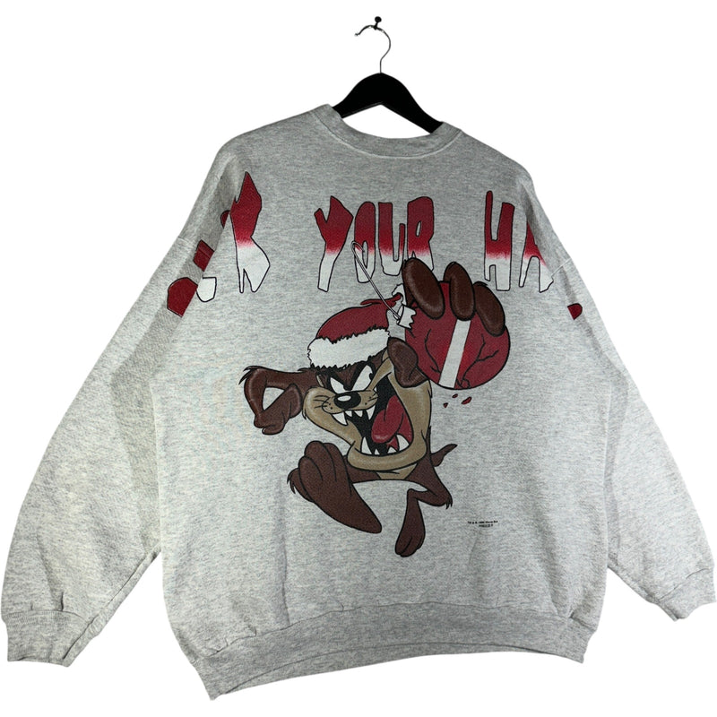 Vintage Looney Tunes "Deck Your Halls" Tasmanian Devil Crewneck