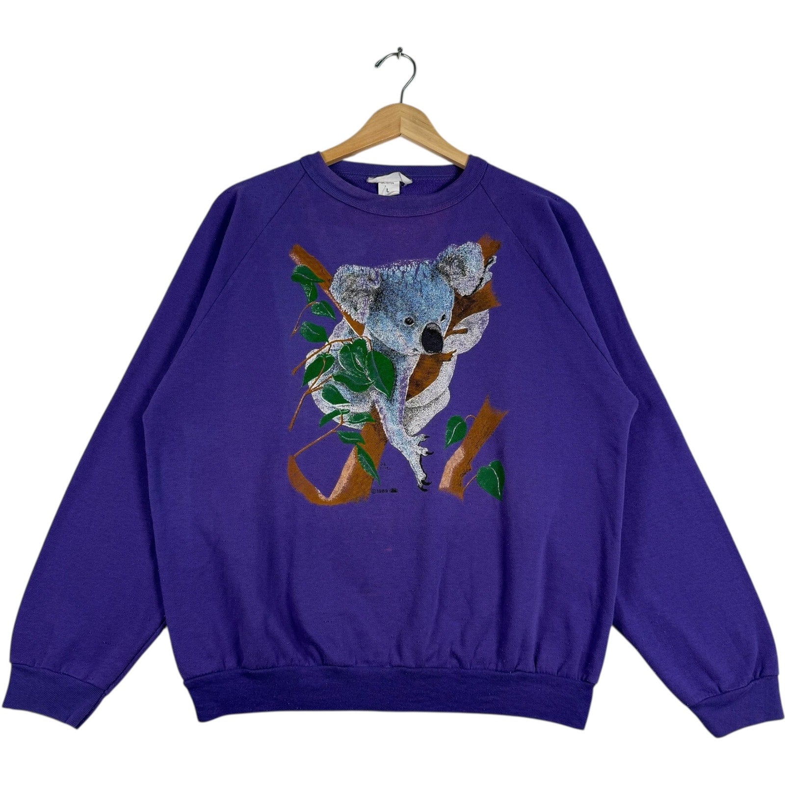 Vintage Climbing Koala Bear Nature Pullover Crewneck