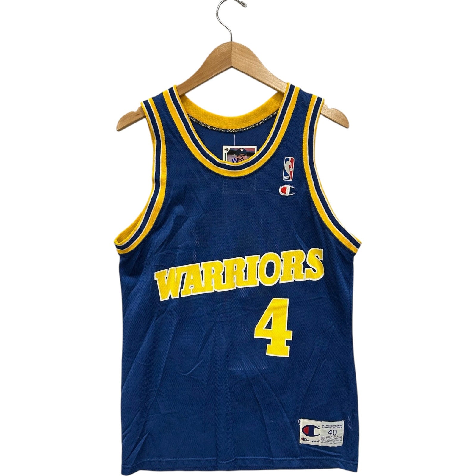 Vintage Golden State Warriors #4 Chris Webber NBA Jersey