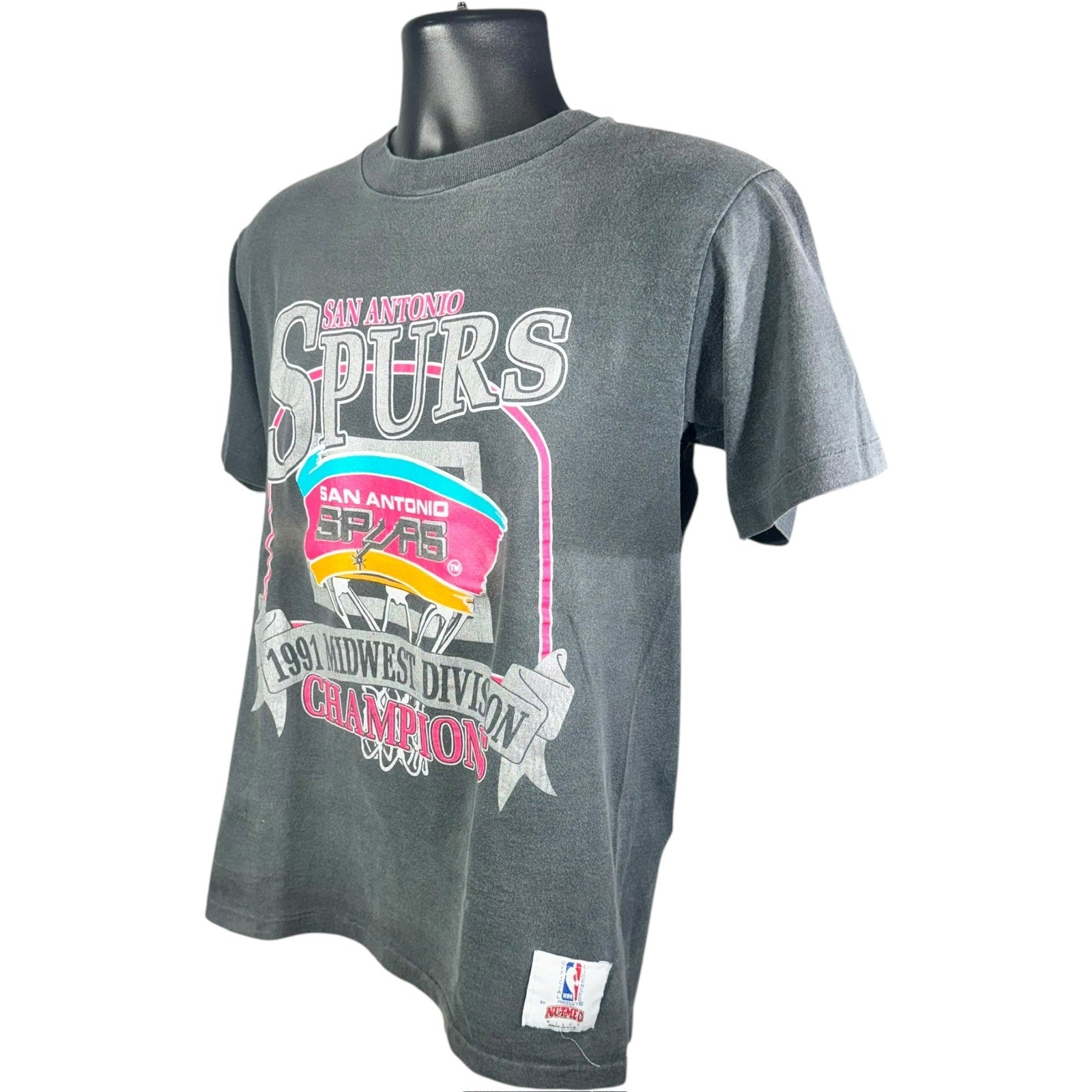 Vintage San Antonio Spurs Midwest Champions Tee 1991