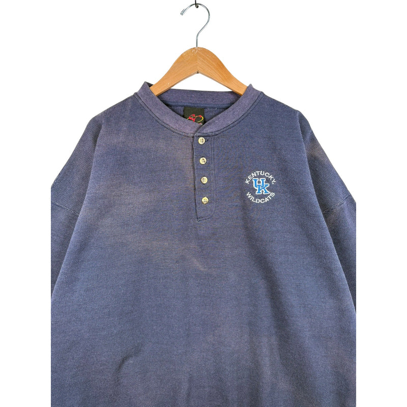 Vintage University Of Kentucky Wildcats Henley Sweater