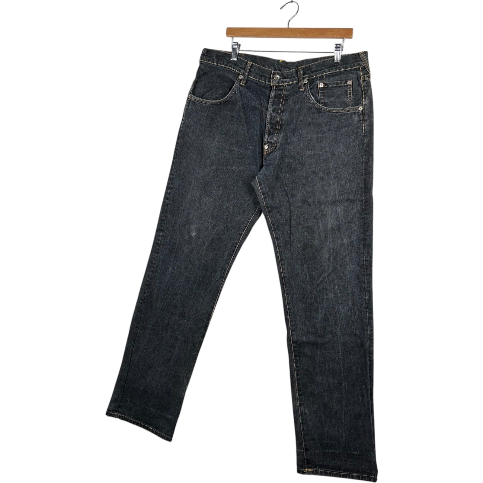 Vintage Evisu Straight Leg Denim Jeans 38x33