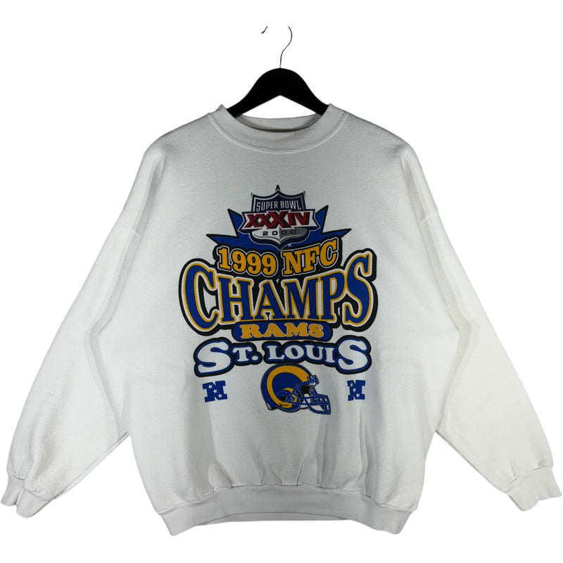 Vintage NFC Champs St Louis Rams Crewneck 1999