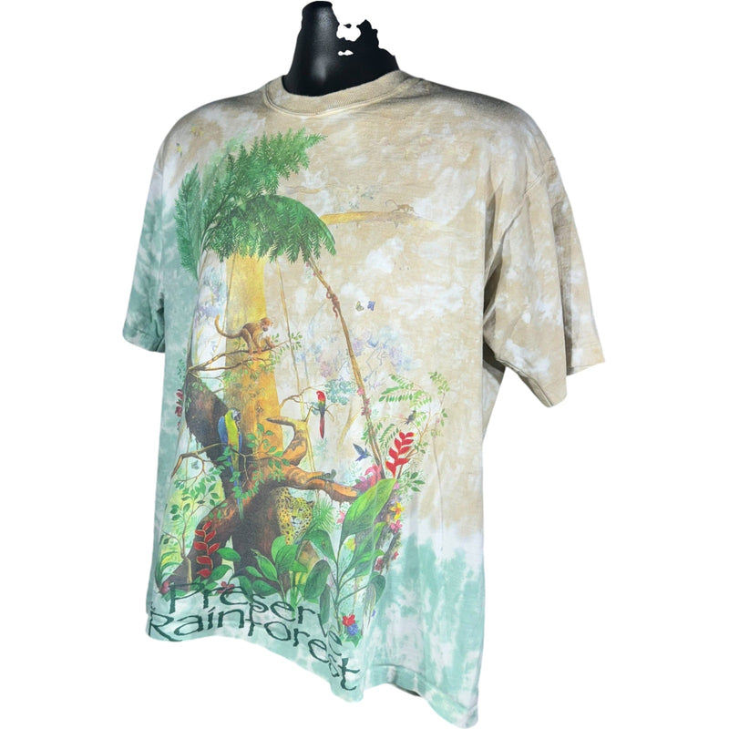 Vintage Rain Forest Tie Dye Tee