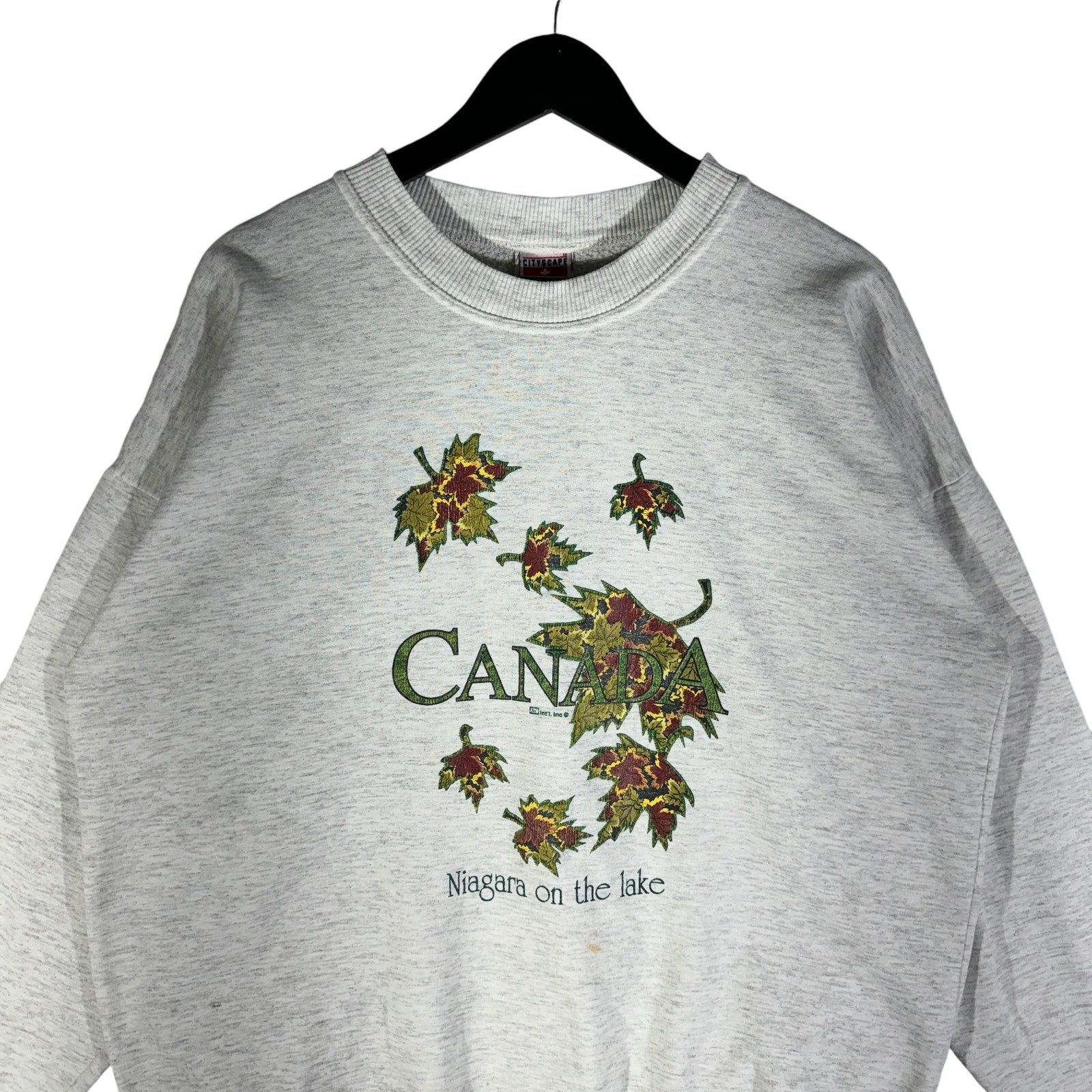 Vintage Autumn Leaves Canada Souvenir Crewneck