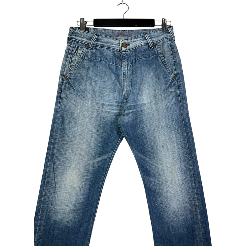 Vintage Slim Y2K Printed Denim Jeans 32