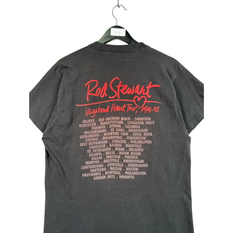 Vintage Rod Stewart Vagabond Heart Tour T-Shirt 1992