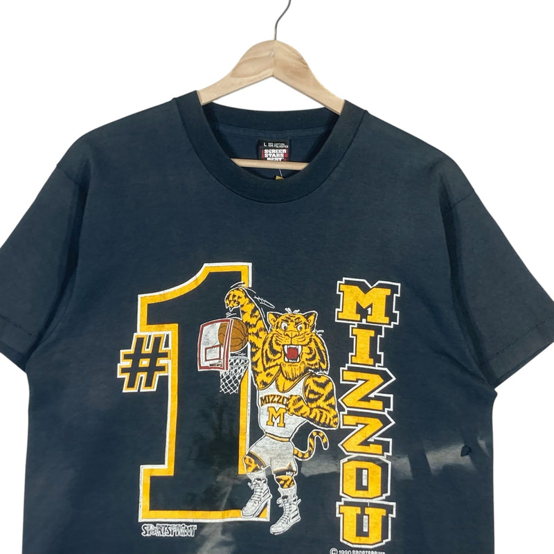 Vintage University Of Missouri Basketball Tee 1990